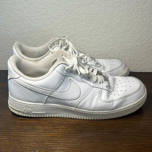 Nike Air Force 1’s,  315 122-111, triple white